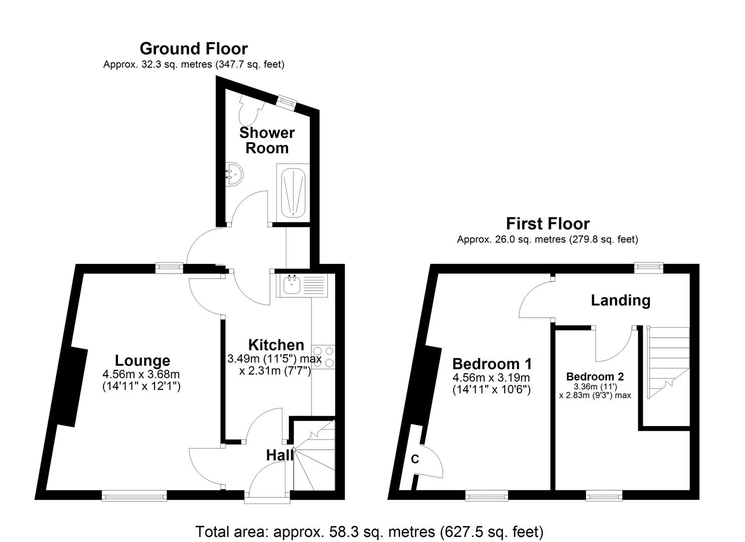 Floorplan.Stormont Street, North Shields